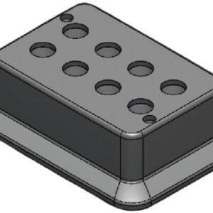 Scilogex 18900240 Block used for 5mL tubes 8 holes