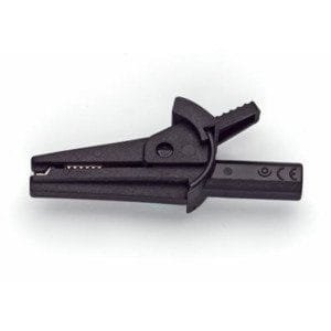 Pomona 72924-0 - Mini-Alligator Clip, with 2mm Jack, Black, 72924 Series