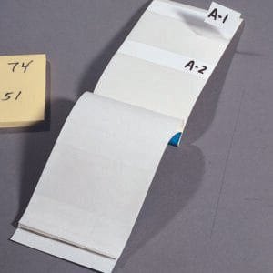 Ideal 44-152 1 inch x 5 inch labels Write-on Wire Marker Book