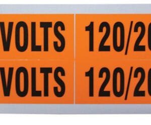 Ideal 44-296 Medium 1-1/8 x 4-1/2 inches, Voltage and Conduit Marker Cards
