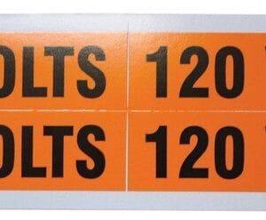Ideal 44-353 Medium 1-1/8 x 4-1/2 inches, Voltage and Conduit Marker Cards