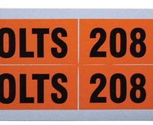 Ideal 44-355 Medium 1-1/8 x 4-1/2 inches, Voltage and Conduit Marker Cards