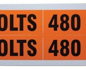 Ideal 44-364 Medium 1-1/8 x 4-1/2 inches, Voltage and Conduit Marker Cards