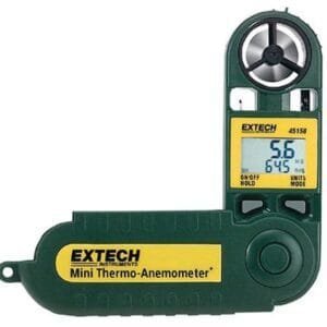 Extech 45168CP - Anemometer / Air Flow - Type (anemometer): Mini-Vane, Measurement (anemometer): Ft/Min, Air Velocity Max: 3937 ft/min