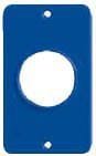 Ericson 6032 1.39-inch Dia. Single Receptacle Coverplate