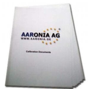 AAronia CAL-NF - Calibration Certificate for NF Spectrum Analyzer