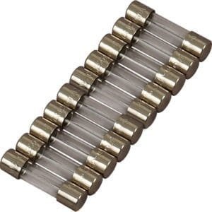 AEMC 2129.99 - Fuse Set of 10, 2A, 250V (Fast Blow), 5 x 20mm