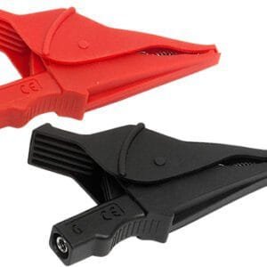 AEMC 2152.16 - Set of 2, Color-Coded (Red/Black) Screw-On Alligator Clips