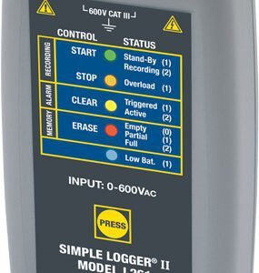 AEMC L261 - Simple Logger II (1-Channel, TRMS, 600VAC/DC, DataView Software)
