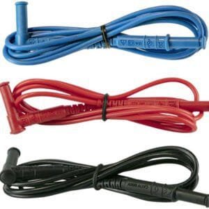 AEMC 5000.93 - Set of 3 Lead, 5ft PVC Color-Coded (Red/Black/Blue)