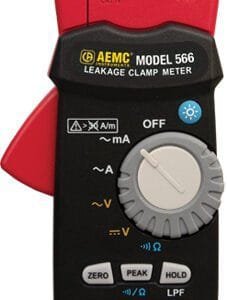 AEMC 566 - Clamp-On Leakage Current Meter (60 A AC/DC)