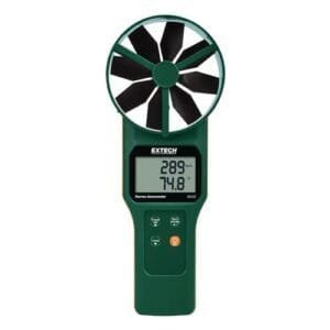 Extech AN300-NIST Anemometer / Air Flow - Type (anemometer): Vane, Measurement (anemometer): Ft/Min, Air Velocity Max: 5900 ft/min