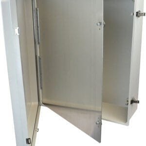 Allied Moulded HFP2424 Aluminum Hinged Front Panel for 24x24 Fiberglass Enclosures