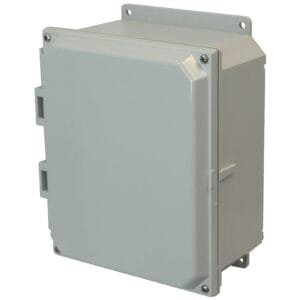 Allied Moulded AMP1084F NEMA 4X and 6P Polycarbonate Enclosure - 10x8x4 Mounting Flange