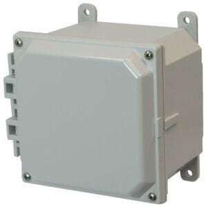 Allied Moulded AMP664 6" x 6" x 4" Polycarbonate Enclosure with Lift-Off Screw Cover
