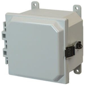 Allied Moulded AMP664L 6" x 6" x 4" Polycarbonate Enclosure Mounting Feet