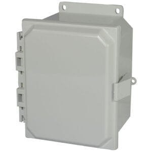Allied Moulded AMP864NLF Hinged Cover and Lockable Nonmetal Snap Latches Mounting Flanges