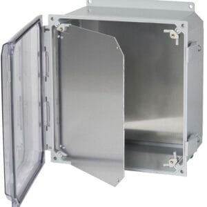 Allied Moulded HFPP1212 - Hinged Front Panel Kit for use with 12"x12" POLYLINE® Enclosures