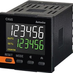 Autonics CX6S-2P4 - LCD Display Counter/Timers, 2-Stage Setting, 100-240VAC~ 50/60Hz