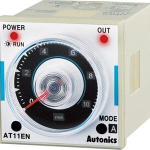 Autonics AT11EN-2 Timer, Analog, 6-Mode, Multi-Range, 2 SPDT, 24VAC/24VDC