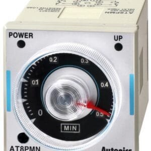 Autonics AT8PMN-2 Timer, Analog, True Power Off-Delay, Multi-Range-Minutes, DPDT, 24VAC/24VDC, 8-Pin (socket required)