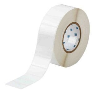 Brady THT-17-483-3 - High Adhesion Polyester W/Rubber Adhesive Labels, 1" H x 2" W, White, 3000/Roll