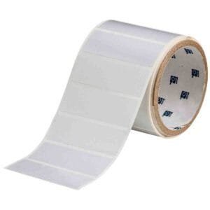 Brady THT-18-480-3 - Polyester with Rubber Adhesive Labels, 1" H x 3" W, Light Gray, 3000/Roll
