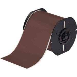 Brady B30C-4000-595-BR - All Weather Permanent Adhesive Vinyl Label Tape for B30 Printers, 4", Brown