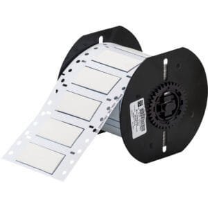 Brady B33-500-2-342 - PermaSleeve Heat Shrink Wire and Cable Labels Single-sided for B33 Printers - 0.5" Dia x 2" White