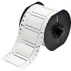 Brady B33-750-2-342 - PermaSleeve Heat Shrink Wire and Cable Labels Single-sided for B33 Printers, 0.75" Dia x 2", White