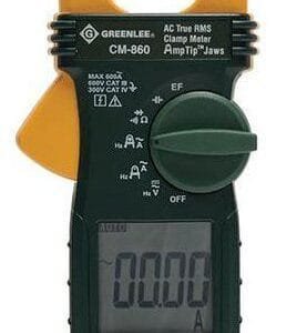 Greenlee CM-860-C - Clamp Meter, AC True RMS, with Calibration Certificate