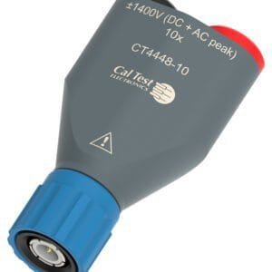 Cal Test CT4448-10 - Fully Insulated BNC to 4mm Banana Jack Attenuators, 10x, ±5%, 1400 Vpeak