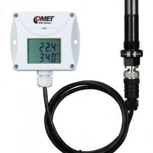 Comet T3511P-4 - Compressed Air Remote Thermometer Hygrometer with Ethernet Interface, Cable 4m