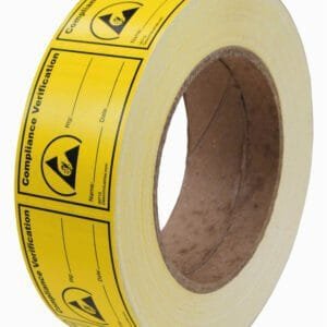 Desco 06712 - Compliance Verification Label, Permanent, 1.5" x 2", 1,000/Roll