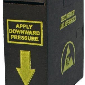 Desco 06767 - Label Dispensing Box, 2" x 2" Maximum Label Size