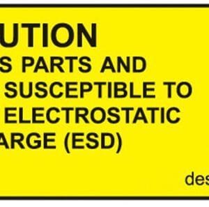 Desco 06770 - Equipment Containing ESDS Label, 3/4" x 2", 500/Roll