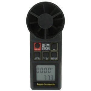 Dwyer 8904 - Integral Vane Thermo-Anemometer, Large 1.3" Dual Display