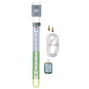 Dwyer 1223-M600-W/M - Flex-Tube U-Tube Manometer, Range 300-0-300 mm w.c.