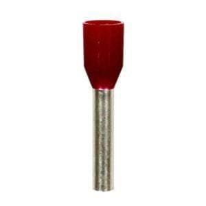Eclipse Tools 701-024-100 - Insulated Red Wire Ferrules, 16 AWG x 18mm, 100 pcs