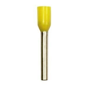 Eclipse Tools 701-032-100 - Insulated Yellow Wire Ferrules, 18 AWG x 18mm, 100 pcs