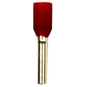 Eclipse Tools 701-099-100 - Insulated Red Wire Ferrules, 18 AWG x 14mm, 100 pcs