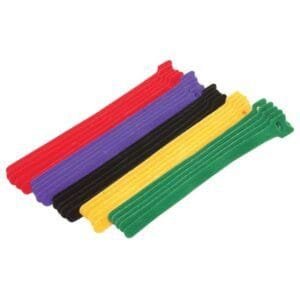Eclipse Tools 900-098-AST - Hook & Loop Cable Tie Assortment 15 pcs - 3 Each Color