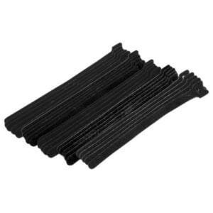Eclipse Tools 900-098-BK - Hook & Loop Cable Ties, 8" Black, 25 pk