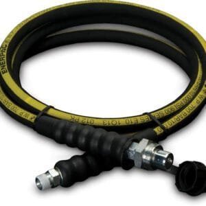 Enerpac H9308 - 8 ft., Heavy-duty Rubber High Pressure Hydraulic Hose, 0.38" Internal Diameter