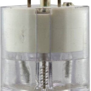Ericson 1532-PHC - Straight Blade Plug, NEMA 5-20, Perma-Link Hospital Grade Clear, 20A/125V