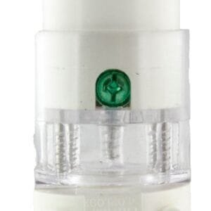 Ericson 1632-CHC - Straight Blade Connector, NEMA 5-20, Perma-Link Hospital Grade Clear, 20A/125V