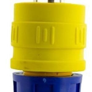 Ericson 2310-PG - Locking Type Plug, NEMA L5-20, Perma-Grip Industrial Grade, 20A/125V