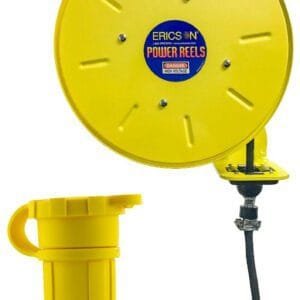 Ericson 4143-30-1610CW6P - Reel Industrial Grade, Retractable 30 feet of 14/3 SJOW Cable with Connector NEMA 5-15C
