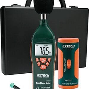 Extech 407732-KIT Sound Level Meters - Minimum Sound Level: 35 dB, Maximum Sound Level: 130 dB, Display (Sound Level Meter): Digital