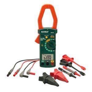Extech 380976-K-NIST - Single Phase/Three Phase 1000A AC Power Clamp Meter Kit w/NIST